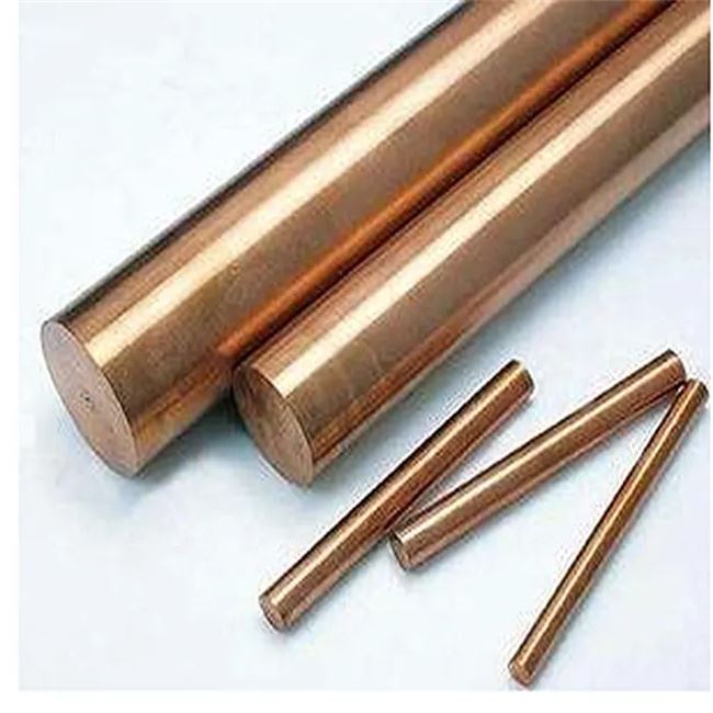 Runde stænger af ren bronze metal